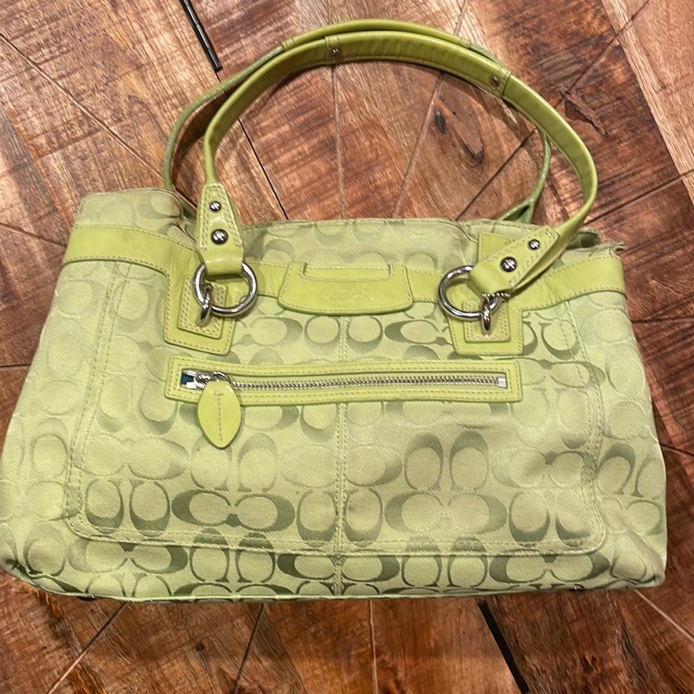 Coach Lime Green Purse